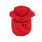 Festive AF Hoodie - Holiday Dog Hoodie by Bark Fifth Avenue
