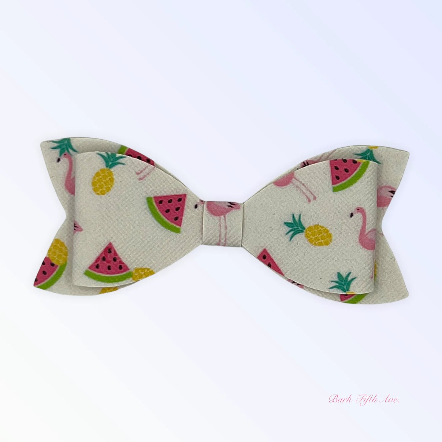 Flamingo Summer Dog Hair Bow by Bark Fifth Avenue