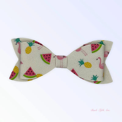 Flamingo Summer Dog Hair Bow by Bark Fifth Avenue - Pets Perfect