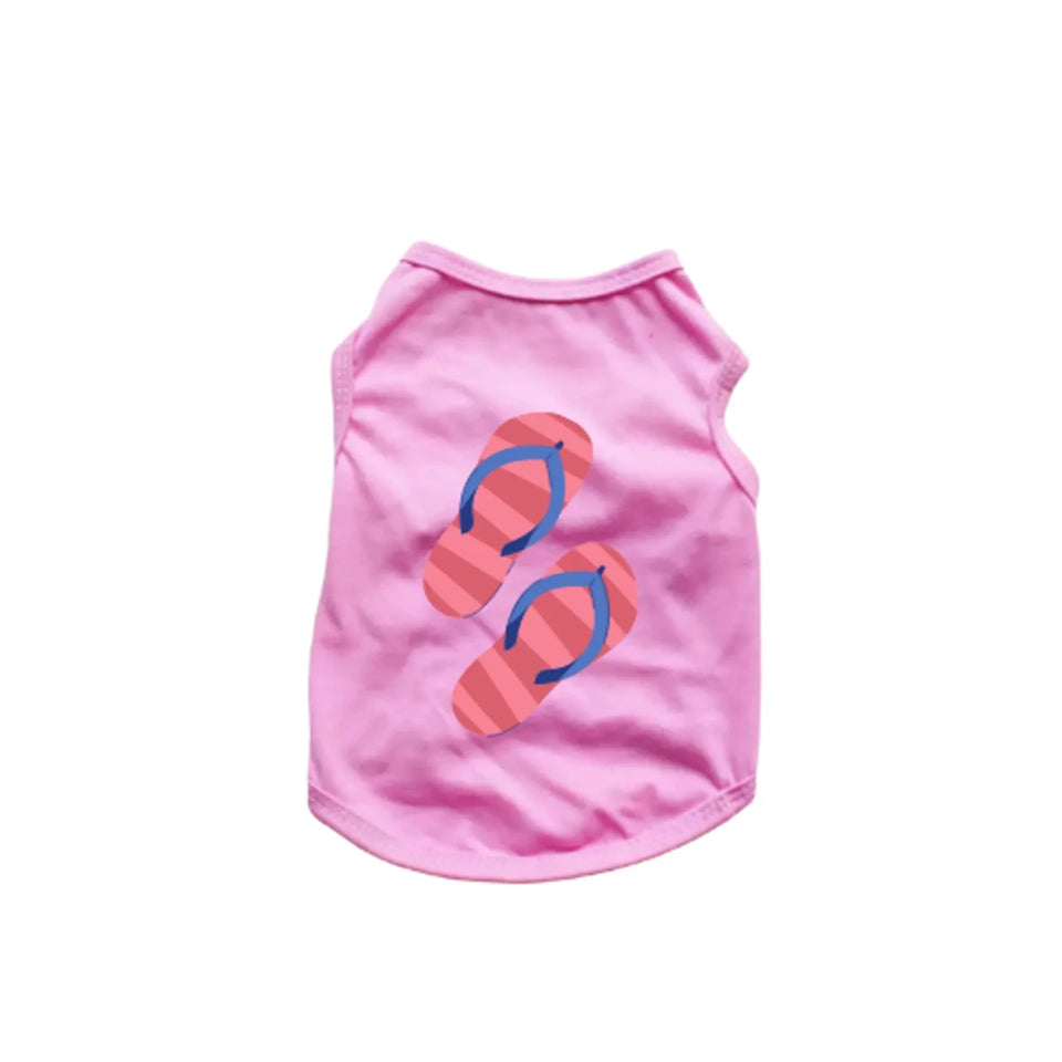 Flipflop Tank Top Dog Shirt by Bark Fifth Avenue - Pets Perfect