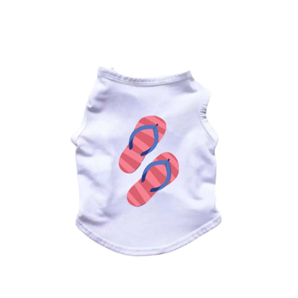 Flipflop Tank Top Dog Shirt by Bark Fifth Avenue - Pets Perfect