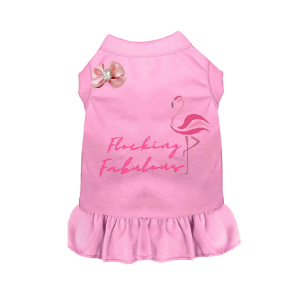 Flocking Fabulous - Summer Dog Tee & Dress by Bark Fifth Avenue - Pets Perfect