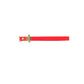 Bright red Bee Mine Dog Leash with gold bee charm detail, durable and stylish pet supplies accessory.