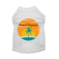 French Polynesia Dog Shirt - Tropical Sleeveless Dog Tee by Bark Fifth Avenue