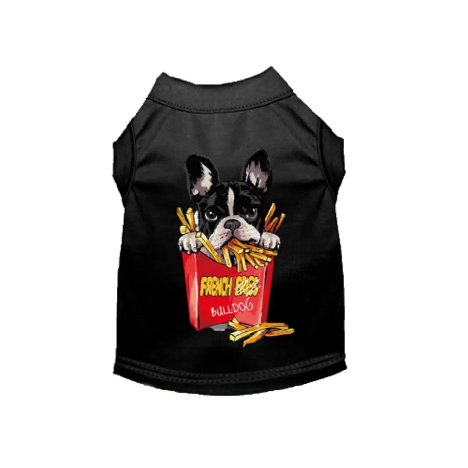 Frenchie Fries Dog Shirt and Dress - Bark Fifth Avenue - Pets Perfect