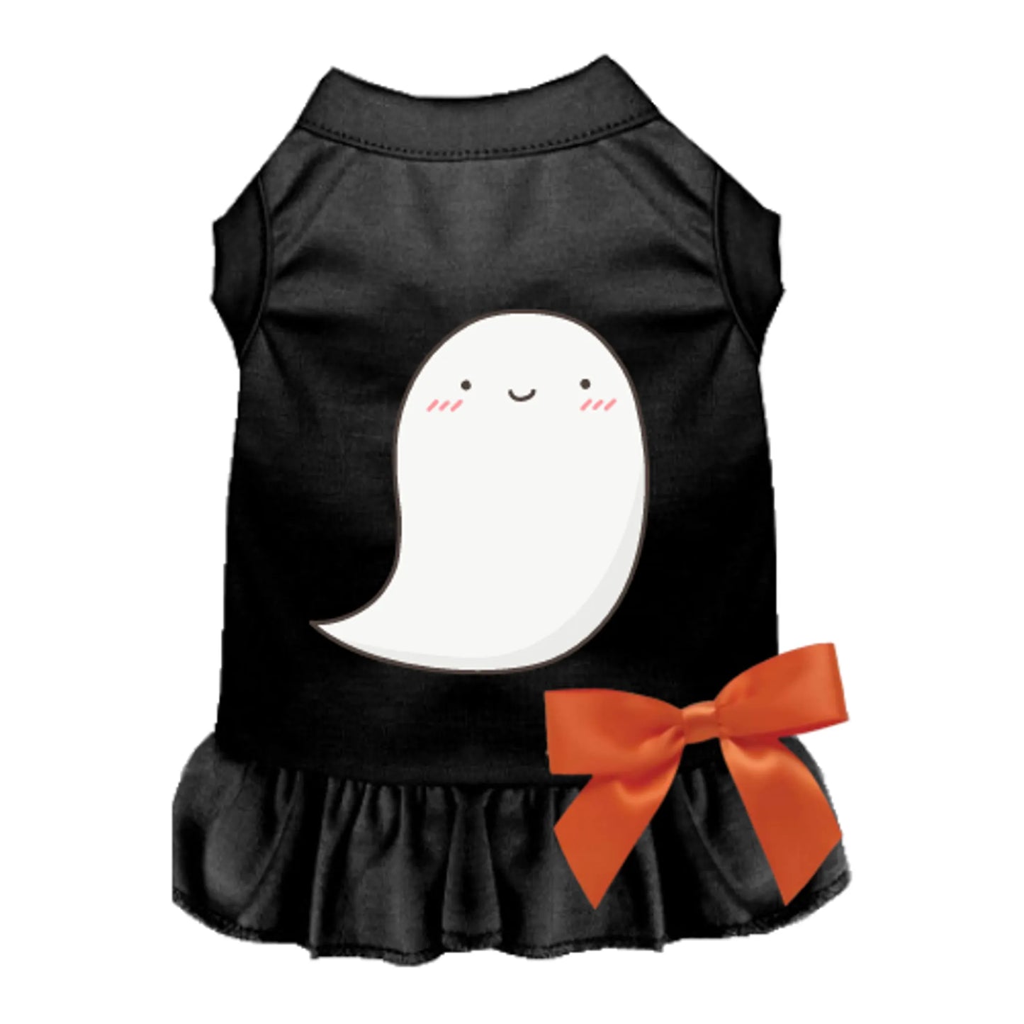 Friendly Ghost Dog Tee and Dress - Halloween Pet Apparel by Bark Fifth Avenue