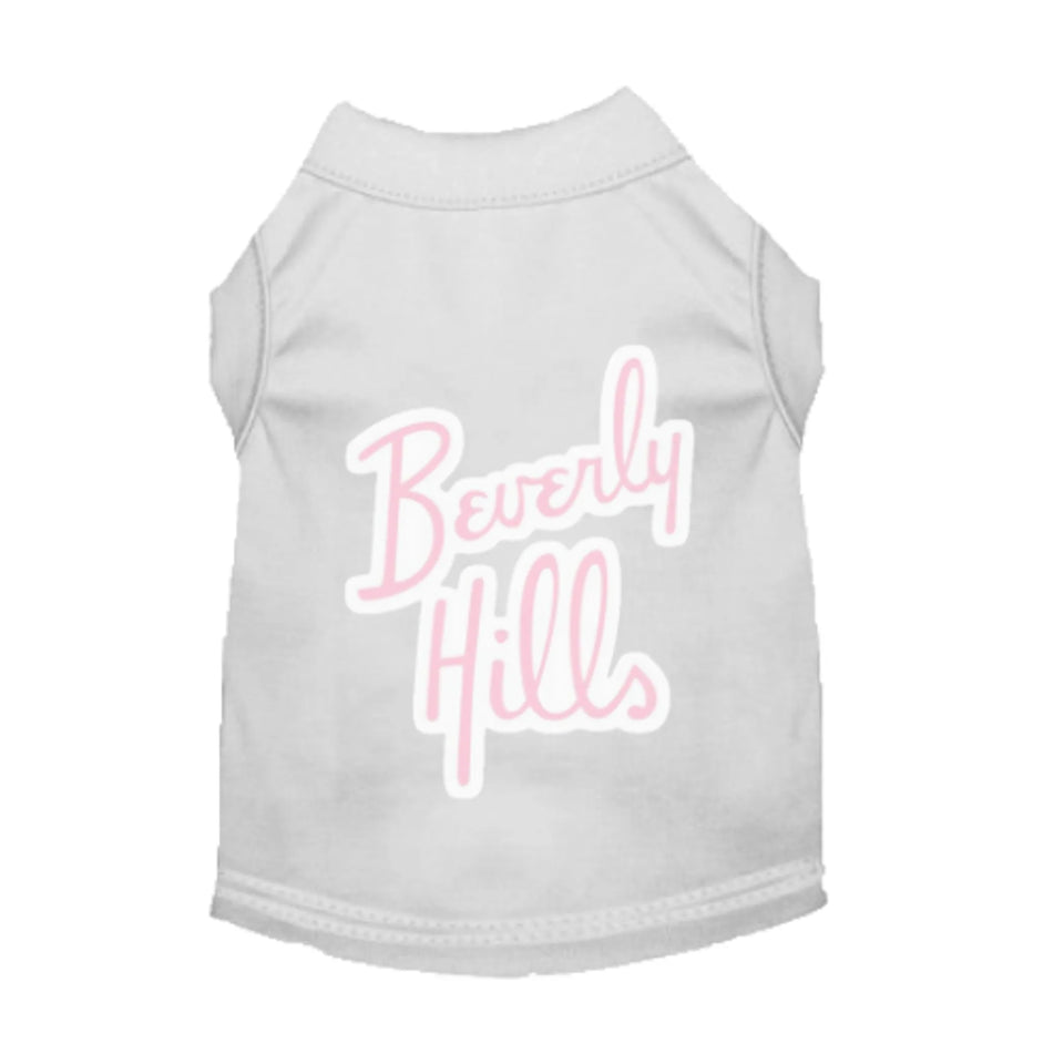 Beverly Hill's Dog Tee and Dress by Bark Fifth Avenue, White/MEDIUM, view 8