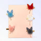 Fuzzy Bunny Pom Pom Hair Barrette