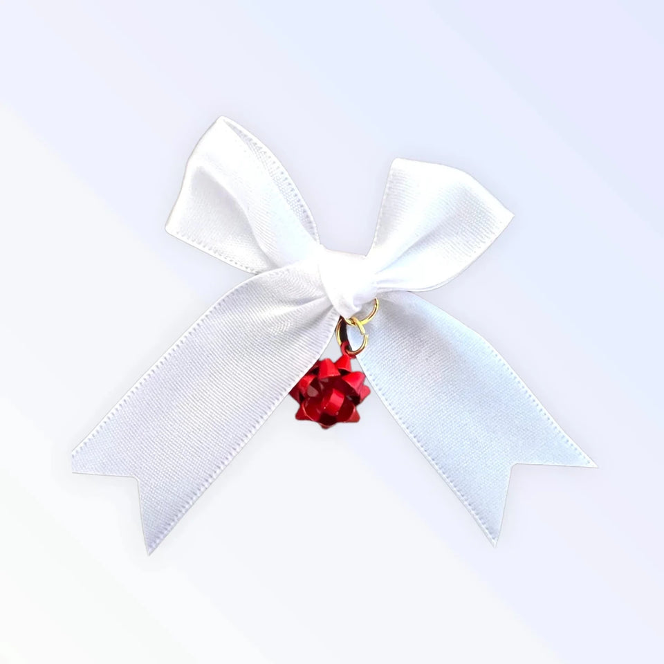 Gift Wrap Hair Bows for Dogs - Festive Holiday Alligator Clips by Bark Fifth Avenue - Pets Perfect