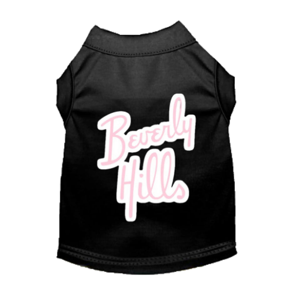 Beverly Hill's Dog Tee and Dress by Bark Fifth Avenue, Black/LARGE, view 14
