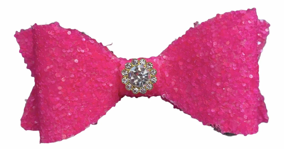 Glitter and Gloss Dog Bows - Sparkly Hair Accessories by Bark Fifth Avenue - Pets Perfect
