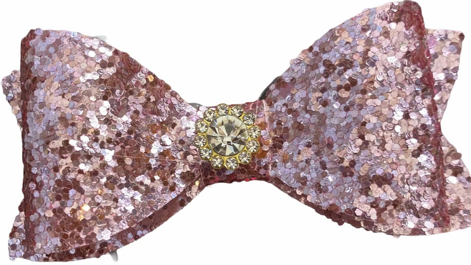 Glitter and Gloss Dog Bows - Sparkly Hair Accessories by Bark Fifth Avenue - Pets Perfect