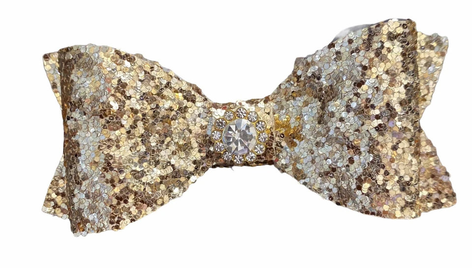 Glitter and Gloss Dog Bows - Sparkly Hair Accessories by Bark Fifth Avenue - Pets Perfect