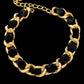 Gold Chain Velvet Collar