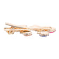 Bark Fifth Avenue Gold Christmas Lights Dog Hair Clip - Pack of 1