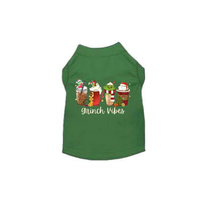 Grinch Vibes Holiday Dog Tee and Dress by Bark Fifth Avenue - Pets Perfect