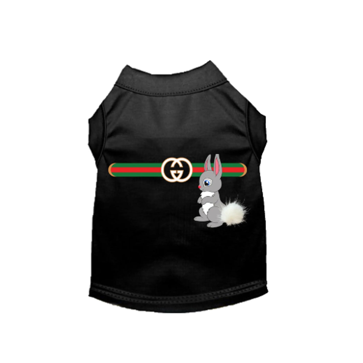 Gucchewi Bunny Dog Shirt - Designer Inspired Dog Clothing by Bark Fifth Avenue