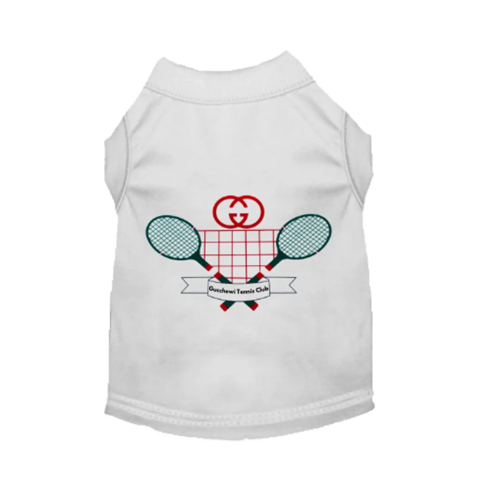Gucchewi Tennis Club Dog Shirt and Dress - Bark Fifth Avenue - Pets Perfect