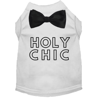 Holy Chic! Dog Tee and Dress with Satin Bow by Bark Fifth Avenue - Pets Perfect