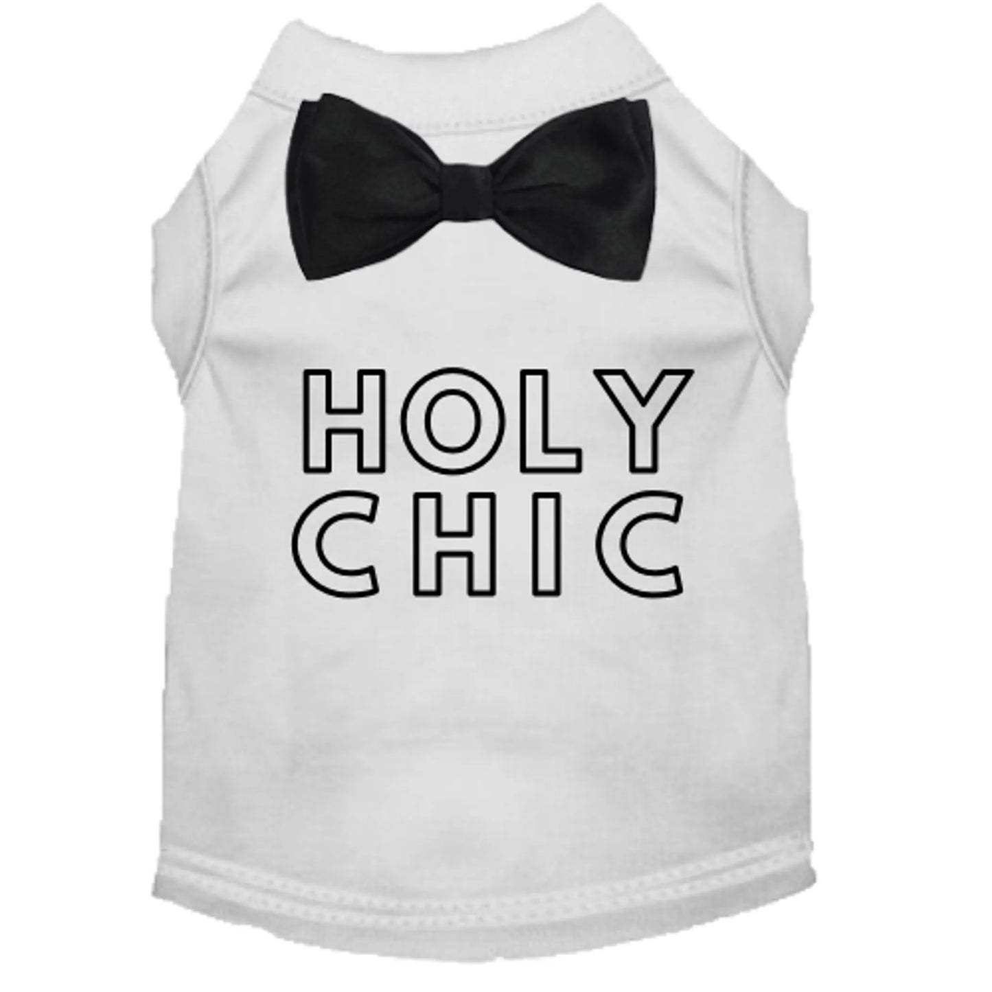 Holy Chic! Dog Tee and Dress with Satin Bow by Bark Fifth Avenue