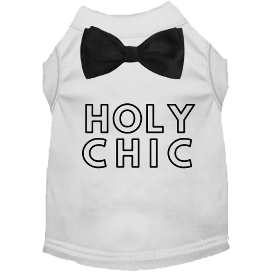 Holy Chic! Dog Tee and Dress with Satin Bow by Bark Fifth Avenue - Pets Perfect