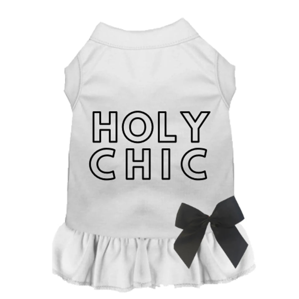 Holy Chic! Dog Tee and Dress with Satin Bow by Bark Fifth Avenue - Pets Perfect