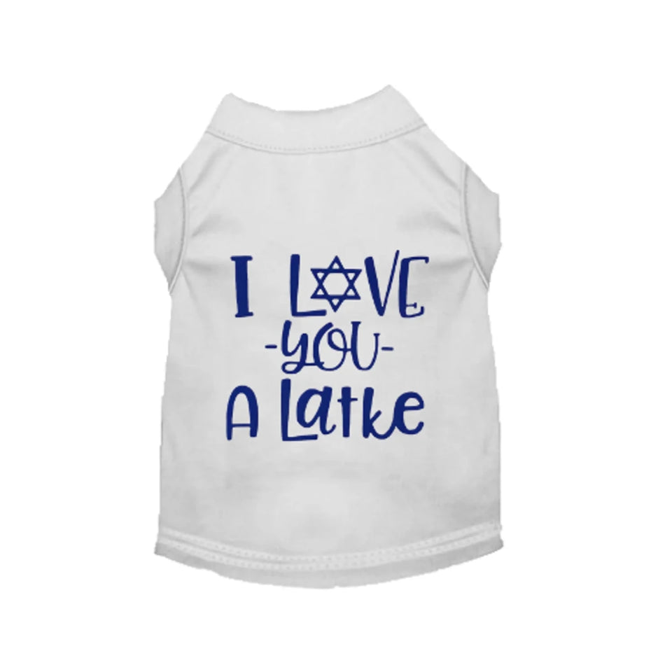 I Love You A Latke - Dog Tee & Dress by Bark Fifth Avenue - Pets Perfect