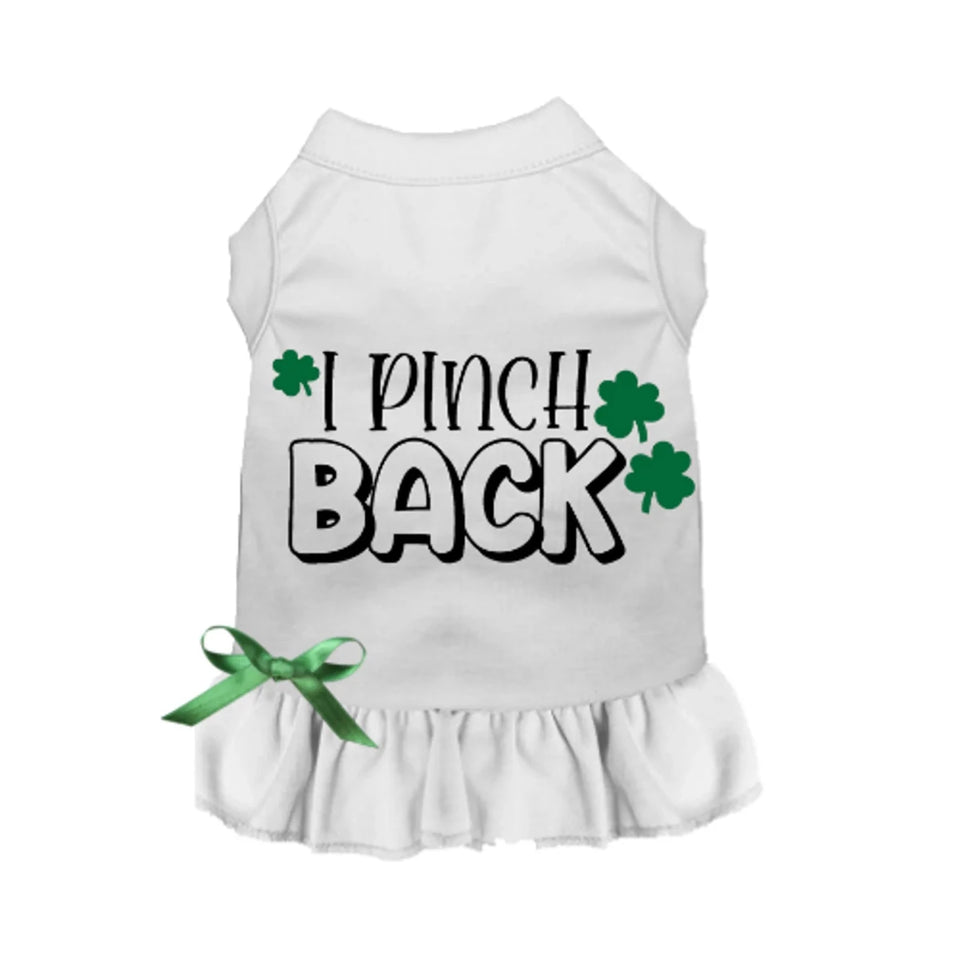 I Pinch Back Dog Tee and Dress - Bark Fifth Avenue - Pets Perfect