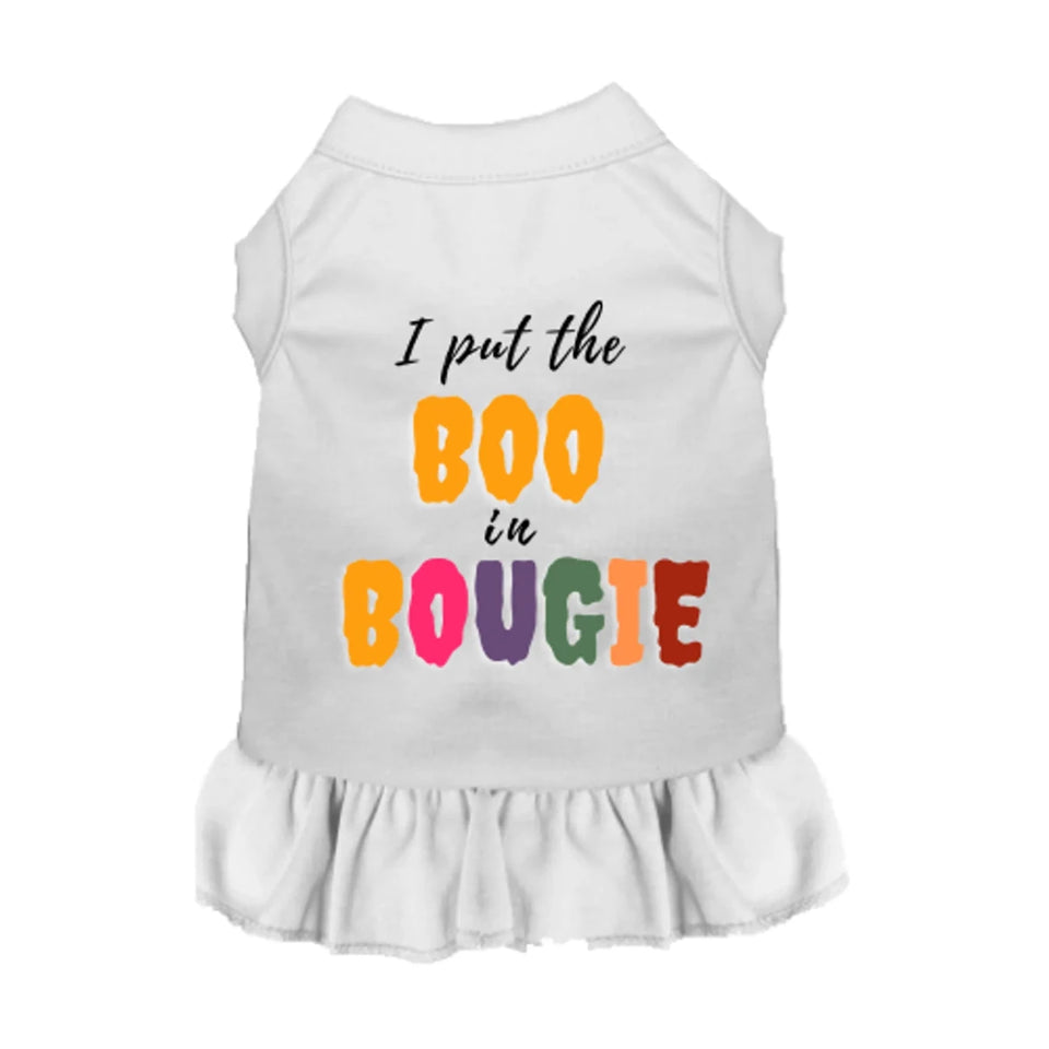 I Put the BOO in Bougie Dog Tee and Dress - Halloween Dog Apparel by Bark Fifth Avenue - Pets Perfect