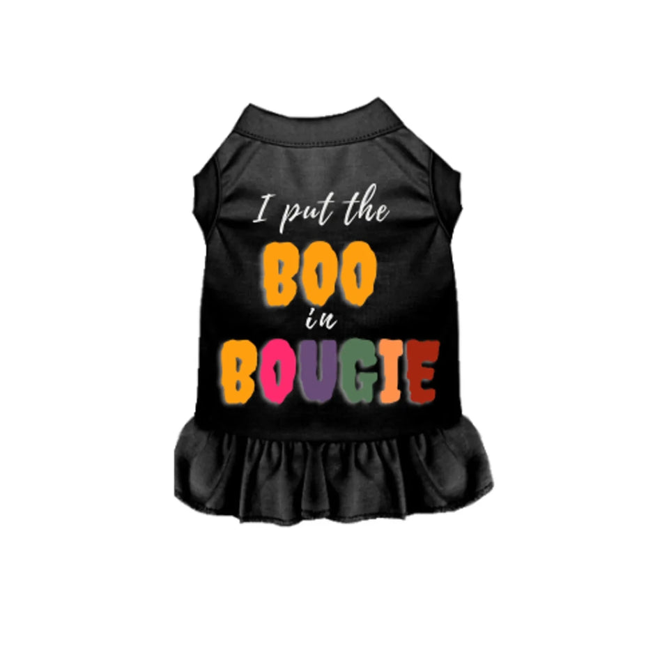I Put the BOO in Bougie Dog Tee and Dress - Halloween Dog Apparel by Bark Fifth Avenue - Pets Perfect
