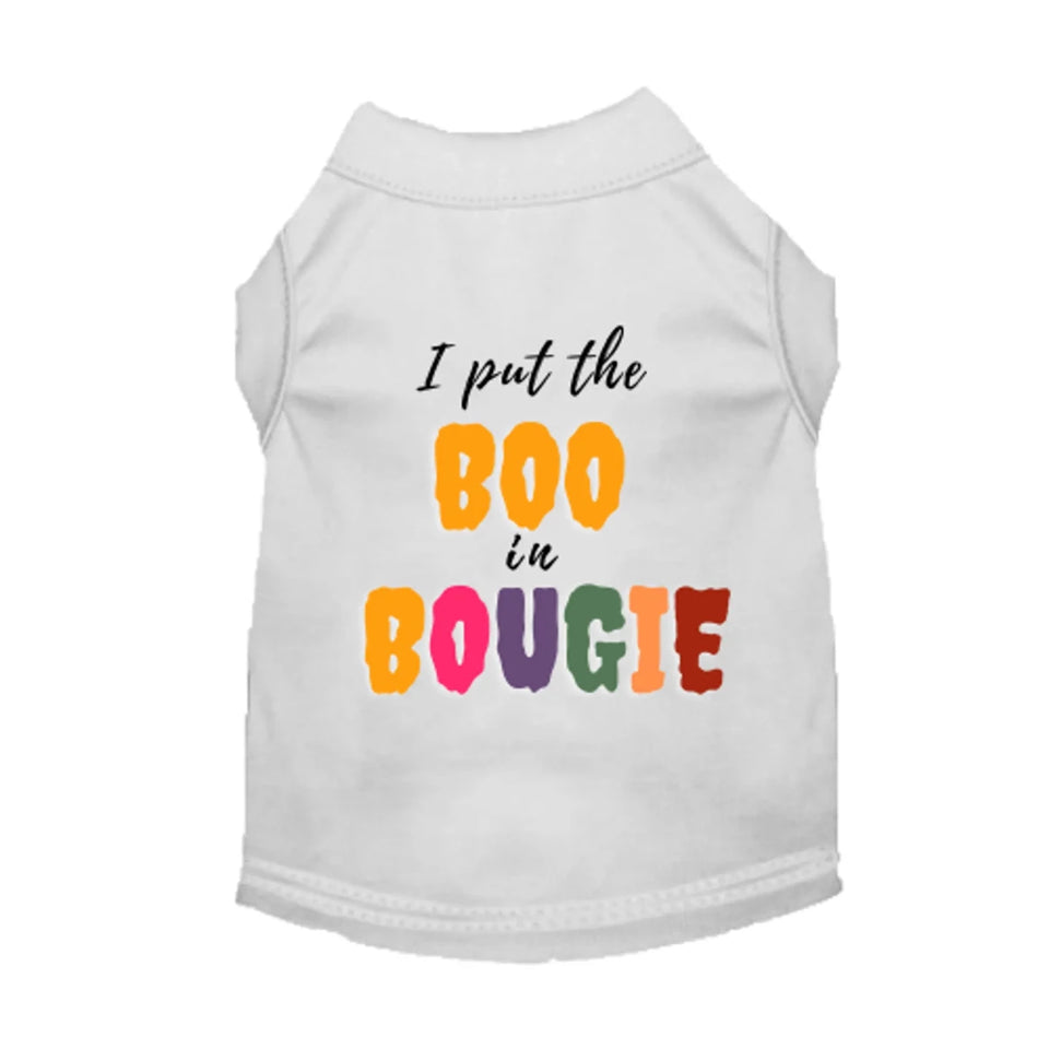 I Put the BOO in Bougie Dog Tee and Dress - Halloween Dog Apparel by Bark Fifth Avenue - Pets Perfect