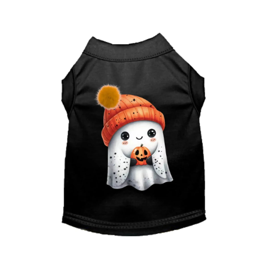 Pup-O-Lantern Cozy Ghost Tee - Halloween Dog Shirt - Pets Perfect