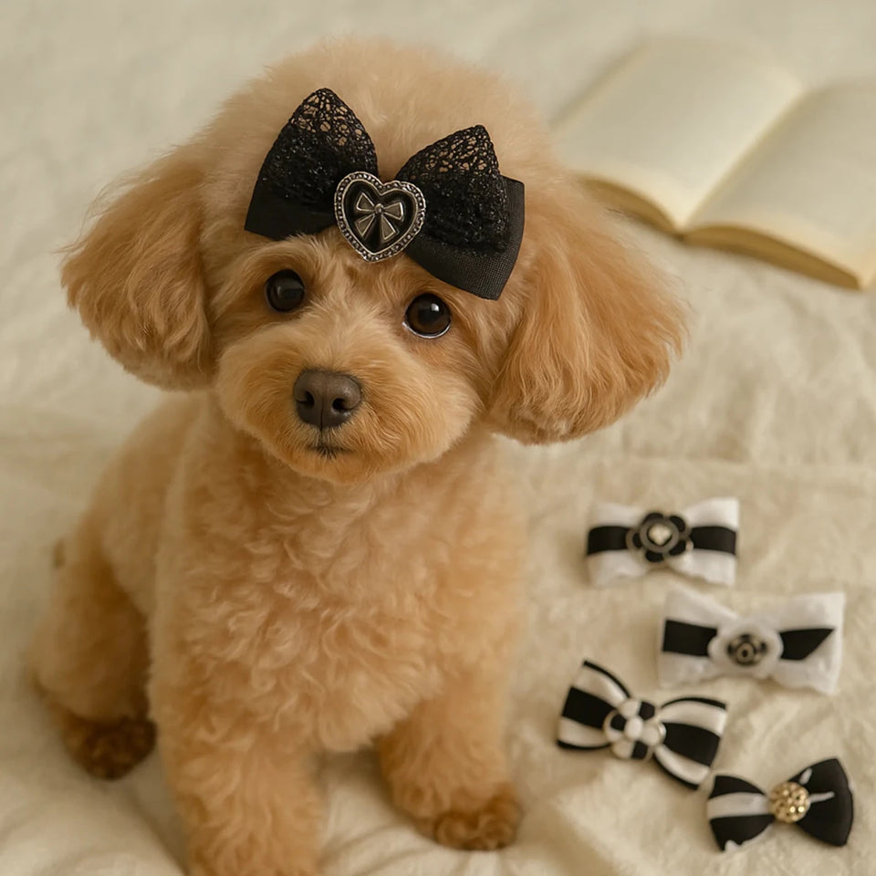Bark Fifth Avenue Maison Gance Haute Couture Dog Hair Bow Collection - Pets Perfect