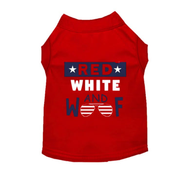 Red, White & Woof Patriotic Dog T-Shirt by Bark Fifth Avenue - Pets Perfect