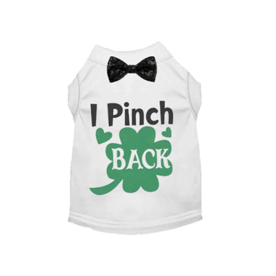 Bark Fifth Avenue I Pinch Back St. Patrick's Day Dog Tee - Pets Perfect
