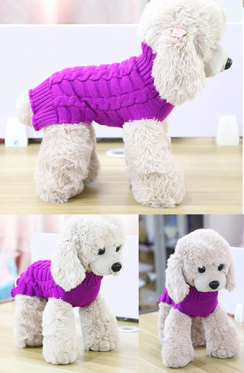 Bark Fifth Avenue Cashmere Twisted Rope Dog Sweater - Pets Perfect