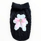 My Fuzzy Bear Bow Knit Dog Sweater