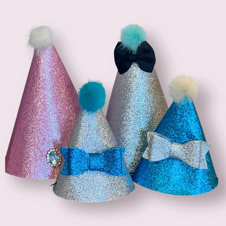 Pawty Time Dog Party Hats - Adjustable Birthday & Celebration Hats - Pets Perfect
