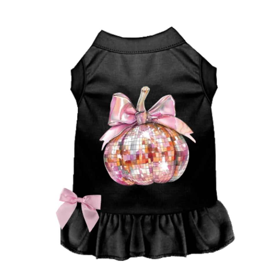 Pretty Pink Pumpkin Dog Dress - Halloween Dog Dress - Pets Perfect
