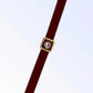 Burgundy Buckle Necklace