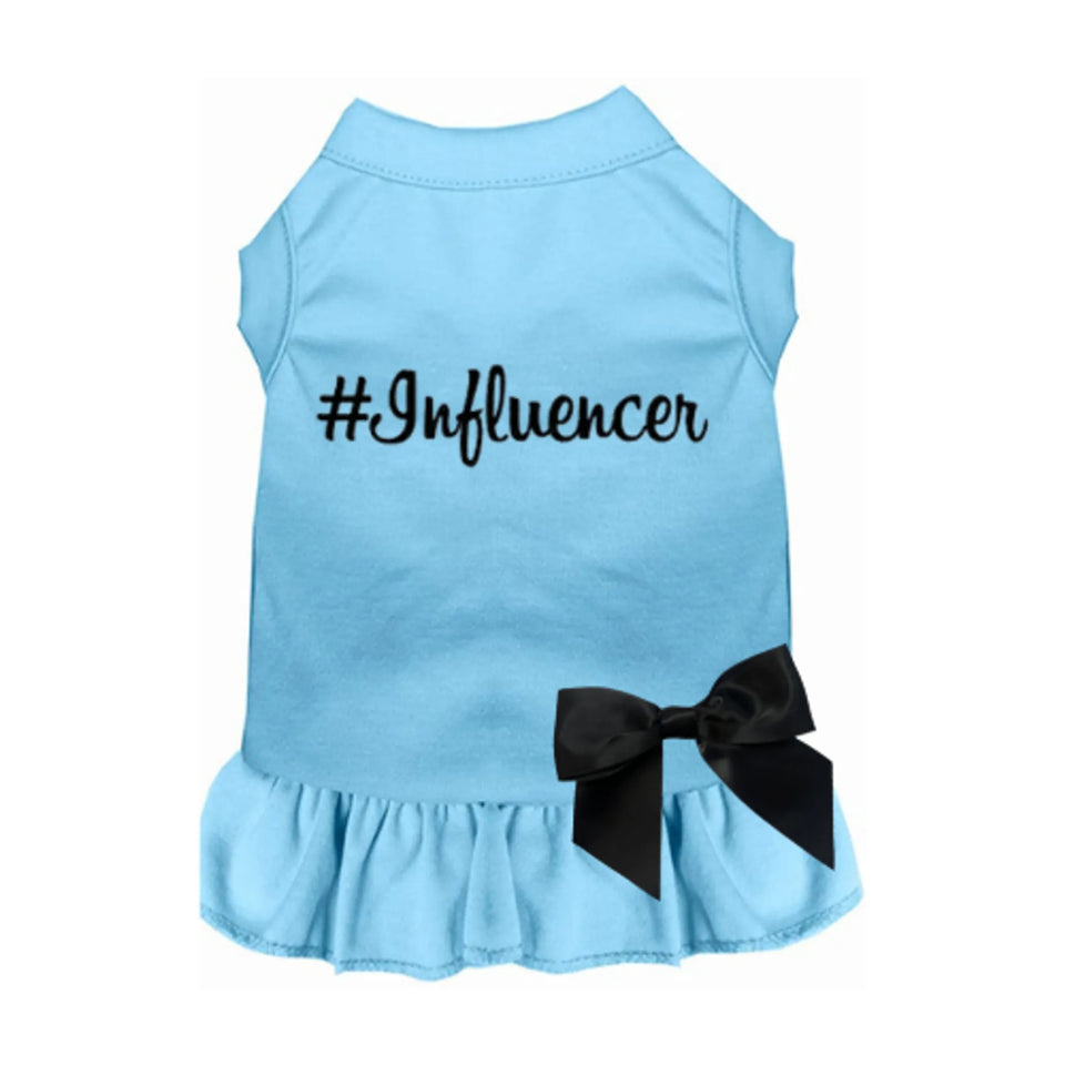 #Influencer Dog Dress - InstaFamous Collection, Baby blue/LARGE, view 25