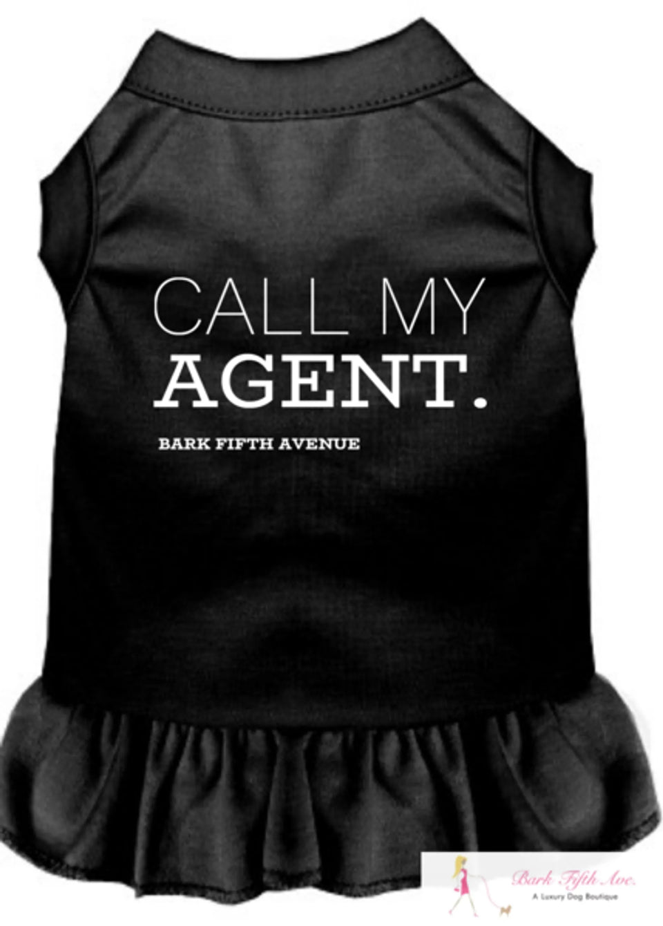 Call My Agent Dog Dress and Tee by Bark Fifth Avenue, Black/2X LARGE, view 12