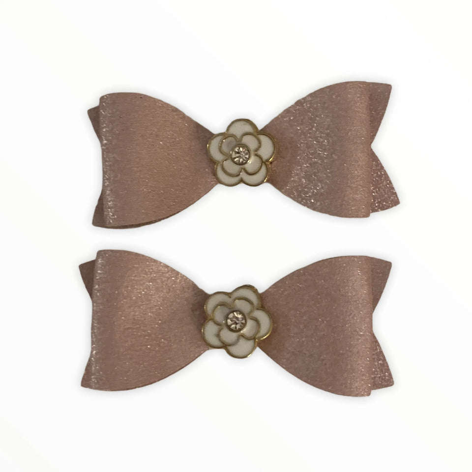 Camellia Glam Barrettes for Dogs by Bark Fifth Avenue, view 3
