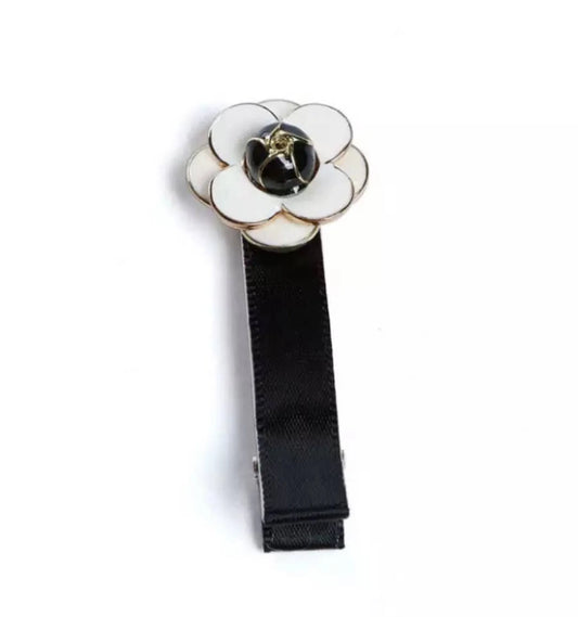 Bark Fifth Avenue Camellia Flower Dog Hair Clips - Designer Pet Accessory Set