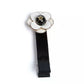 Camellia Hair Clips featuring a white flower design with black center on a sleek black clip accessory.