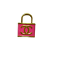 Pink and gold lock charm for pets featuring interlocking design, CC Lock Charm Collar - Pack Of: 1 from PetsPerfect