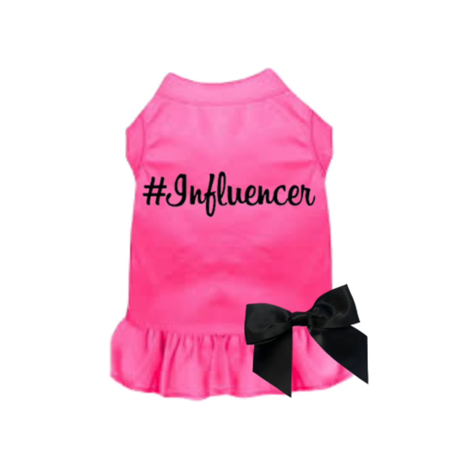 #Influencer Dog Dress - InstaFamous Collection, White/X SMALL, view 36