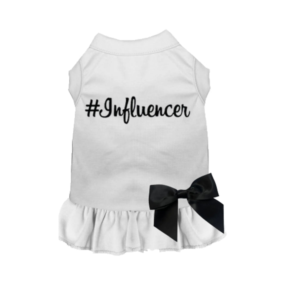 #Influencer Dog Dress - InstaFamous Collection, White/2X LARGE, view 41