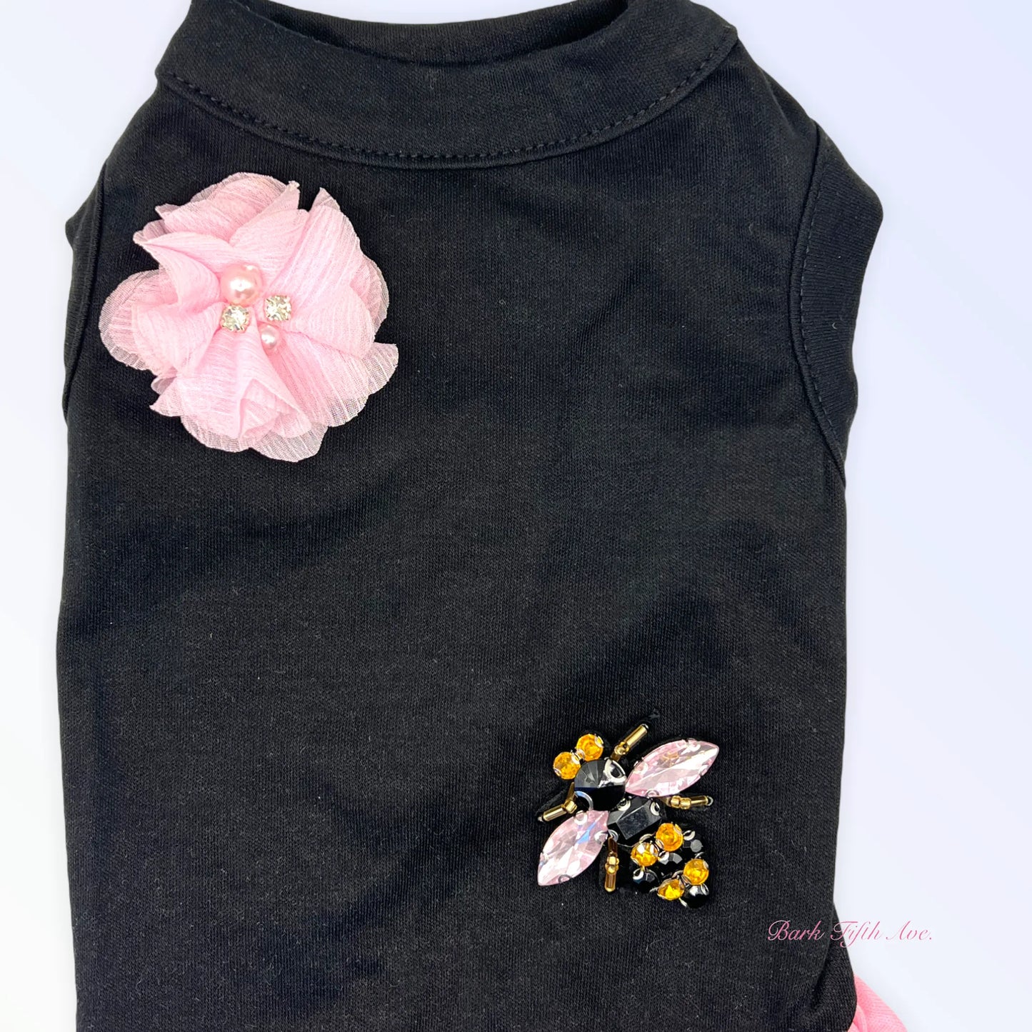 Chiffon Jeweled Bumble Bee Dog Dress by Bark Fifth Avenue