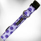 Polka Dot Dog - Monotone Collars purple with dark polka dots adjustable dog collar with metal ring and plastic buckle